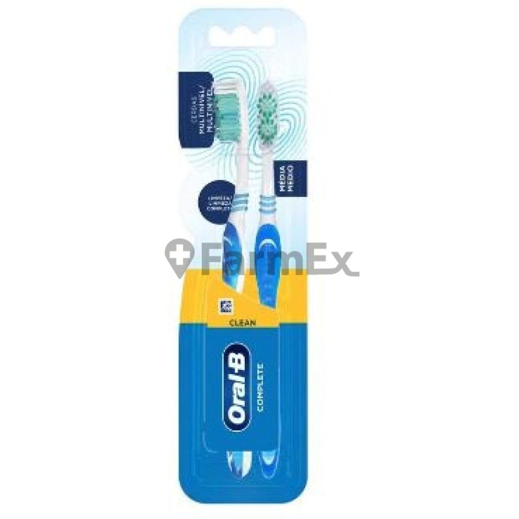 Pack Cepillo dental "Medio Clean complete" x 2 unidades ORAL-B